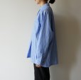 STILL BY HAND WM - Striped pullover shirt [SH02251WM] / Blue Stripe
