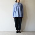 STILL BY HAND WM - Striped pullover shirt [SH02251WM] / Blue Stripe