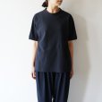 【women's】 STILL BY HAND WM - Dry touch Crewneck T-shirt [CS01252WM] / Black Navy