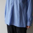 STILL BY HAND WM - Striped pullover shirt [SH02251WM] / Blue Stripe