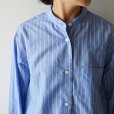 STILL BY HAND WM - Striped pullover shirt [SH02251WM] / Blue Stripe