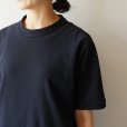 【women's】 STILL BY HAND WM - Dry touch Crewneck T-shirt [CS01252WM] / Black Navy