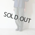【unisex】EEL Products - Sun pants / Green check