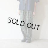 【unisex】EEL Products - Sun pants / Green check