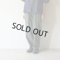 【unisex】EEL Products - Sun pants / Green check
