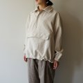 【women's】 STILL BY HAND WM - Polyester stand collar anorak / Ecru