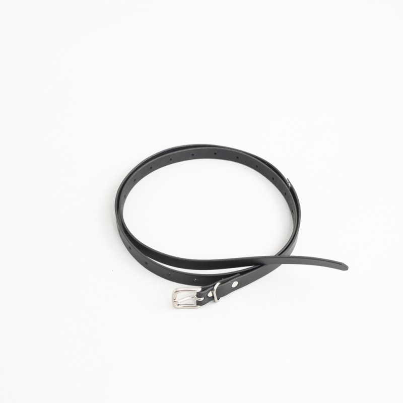 画像1: STILL BY HAND - Narrow belt / Black