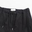 STILL BY HAND - Nylon easy wide pants [PT01252] / Black