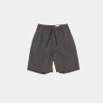 STILL BY HAND - Nylon easy shorts [PT02252] / Charcoal Brown