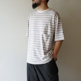 EEL Products - Yururi tee 1/2 border / L.Gray Border