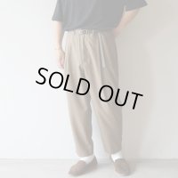 [size46のみ] STILL BY HAND - Summer wool wide pants / Dusty Brown