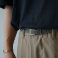 STILL BY HAND - Narrow belt [GD03252] / Dark Olive