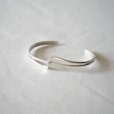 MEXICAN JEWELRY - TAXCO SILVER BANGLE 925 "straight&curve"