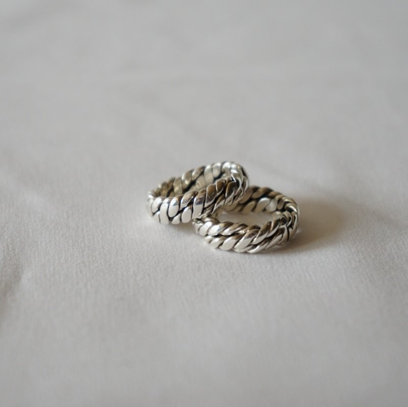 MEXICAN JEWELRY - TAXCO SILVER RING 925 "braid"