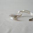 MEXICANJEWELRY - TAXCO SILVER BANGLE 925" double curve"