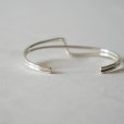 MEXICAN JEWELRY - TAXCO SILVER BANGLE 925 "straight&curve"