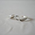 MEXICAN JEWELRY - TAXCO SILVER BANGLE 925 "double curve"