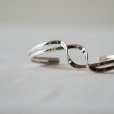 MEXICANJEWELRY - TAXCO SILVER BANGLE 925" double curve"