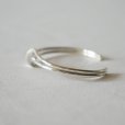 MEXICAN JEWELRY - TAXCO SILVER BANGLE 925 "straight&curve"
