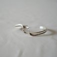 MEXICANJEWELRY - TAXCO SILVER BANGLE 925" double curve"