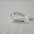 MEXICANJEWELRY - TAXCO SILVER BANGLE 925" double curve"