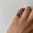 INDIAN JEWELRY - HOPI RING "silver 925 / 14k"