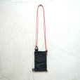 rerer - Pochette (air bag) / Black×刺繍Green