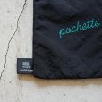 rerer - Pochette (air bag) / Black×刺繍Green