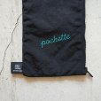 rerer - Pochette (air bag) / Black×刺繍Green
