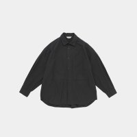 STILL BY HAND - Garment dye over shirt / Ink Black