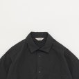 STILL BY HAND - Garment dye over shirt / Ink Black