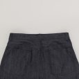 STILL BY HAND WM - Deep tuck wide denim pants / Navy