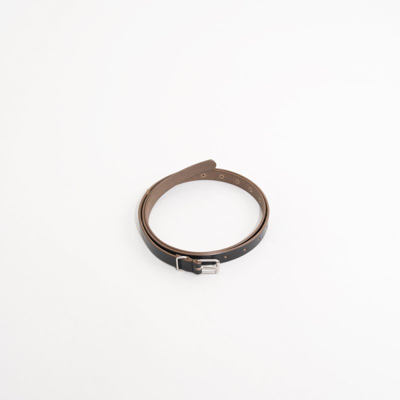 STILL BY HAND - 18mm leather belt  / Black