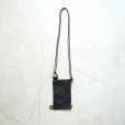 rerer - Pochette (air bag) / Black×刺繍Purple