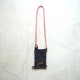rerer - Pochette (air bag) / Black×刺繍Orange