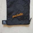 rerer - Pochette (air bag) / Black×刺繍Orange