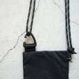 rerer - Pochette (air bag) / Black×刺繍Purple