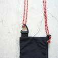 rerer - Pochette (air bag) / Black×刺繍Green