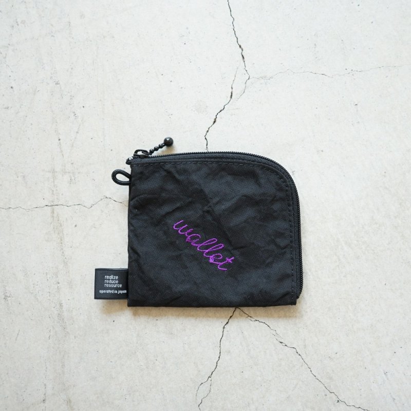 rerer - L shaped zipper multi case (air bag) / Black