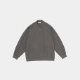 STILL BY HAND - Zip up cotton jumper [CS01253] / Slate Grey