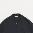 画像2: STILL BY HAND - Zip up cotton jumper [CS01253] / Slate Grey (2)