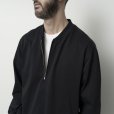 STILL BY HAND - Zip up cotton jumper [CS01253] / Black NavySTILL BY HAND - Zip up cotton jumper [CS01253] / Black Navy