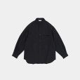 STILL BY HAND - Silk nep twill shirt [SH02253] / Black navy