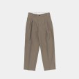 STILL BY HAND - Deep tuck pressed pants [PT06253] / Olive