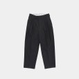 STILL BY HAND - Deep tuck pressed pants [PT06253] / Black navy