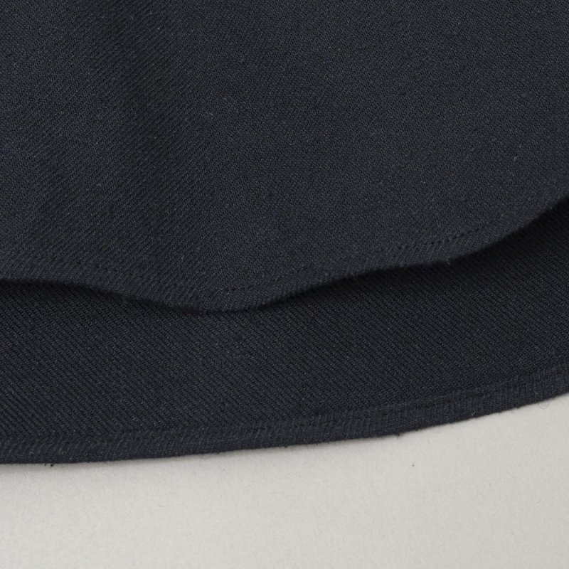 STILL BY HAND - Silk nep twill shirt [SH02253] / Black navy