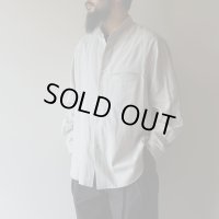 STILL BY HAND - Silk nep twill shirt / Sage
