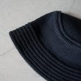 【unisex】COMESANDGOES - Wool knit bucket hat / Black