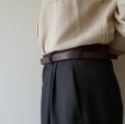 STILL BY HAND - 18mm leather belt  / Brown