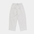 STILL BY HAND - Cotton jersey wide pants [PT08253] / Light Grey